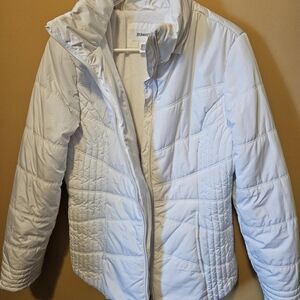 White Quilted Women's Jacket